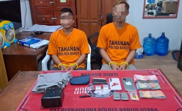 Dua pelaku MS (27) dan MM (25) yang diamankan.