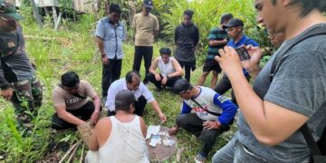 Pengungkapan sabu di wilayah jajaran Satresnarkoba Polres Barito Selatan di Gunung Bintang Awai, Senin (20/4/2026). (Ist)