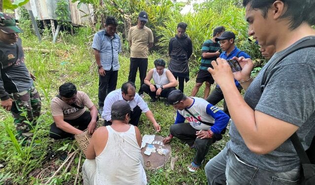 Pengungkapan sabu di wilayah jajaran Satresnarkoba Polres Barito Selatan di Gunung Bintang Awai, Senin (20/4/2026). (Ist)