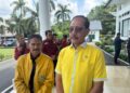 Ketua DPD Golkar Barito Timur, Supriatna, usai menghadiri Sosialisasi Empat Pilar Kebangsaan yang dilaksanakan oleh Anggota DPR RI Bias Layar, Senin (27/4/2026).