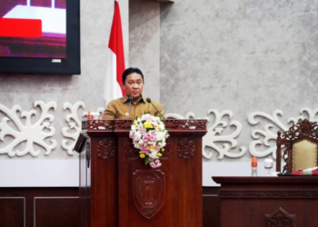 Wagub Kalteng, Edy Pratowo, saat menyampaikan tanggapan atas hasil reses DPRD, Senin (5/1/2026).