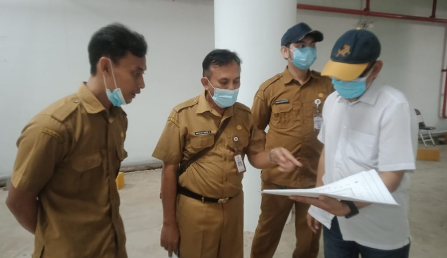 Jelang Dibuka, Dishub Kalteng Uji Sistem Parkir Basement RTH Bundaran Besar