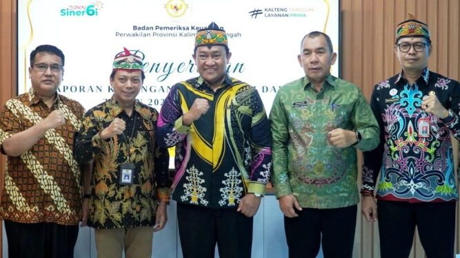Wagub Kalteng, Edy Pratowo, usai menyerahkan LKPD Unaudited tahun 2025 ke BPK RI Perwakilan Kalimantan Tengah.