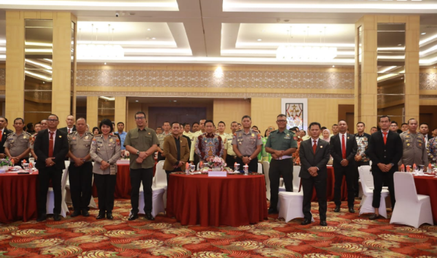 Wagub Kalteng, Edy Pratowo, menghadiri peringatan HUT Satpam ke-45 di Aquarius Boutique Hotel, Kamis (8/1/2026).