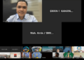 Plt. Kepala Disdik Kalteng, Reza Prabowo, dalam rakor secara daring dengan para kepala sekolah dan pengawas dari seluruh wilayah Kalimantan Tengah, Sabtu (17/1/2026).
