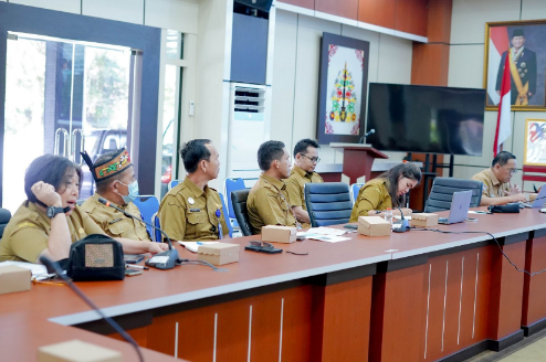 Dinas Komunikasi Informatika Persandian dan Statistik Kabupaten Katingan melakukan koordinasi dan konsultasi dengan Diskominfosantik Provinsi Kalimantan Tengah, Selasa (20/1/2026).