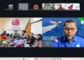 Rapat Koordinasi Antisipasi Karhutla secara daring bersama sejumlah pemangku kepentingan.