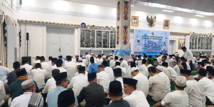 Gelaran doa bersama di Malam Nisfu Syaban yang digelar di Istana Isen Mulang, Senin (2/2/2026).