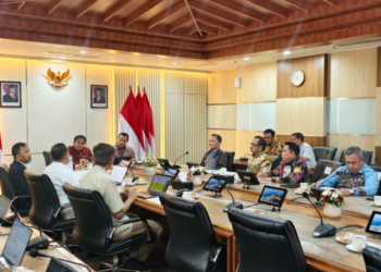 Gubernur Kalteng, Agustiar Sabran, beserta jajaran bertemu dengan Menteri Kehutanan RI, Rabu (4/2/2026).