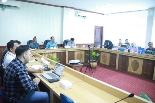 Rapat pembahasan Skema Kredit UMKM HAGUET secara virtual. (Ist)