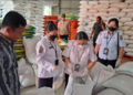 Pengecekan beras yang dilaksanakan Dinas Tanaman Pangan Hortikultura dan Peternakan Provinsi Kalteng di Gudang Bulog.