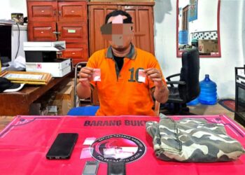RP (35) dan barang bukti yang telah diamankan jajaran Satresnarkoba Polres Barito Utara.