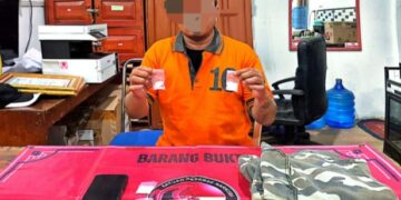 RP (35) dan barang bukti yang telah diamankan jajaran Satresnarkoba Polres Barito Utara.