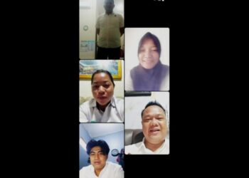 Tangkap layar zoom Satresnarkoba Polres Kapuas.