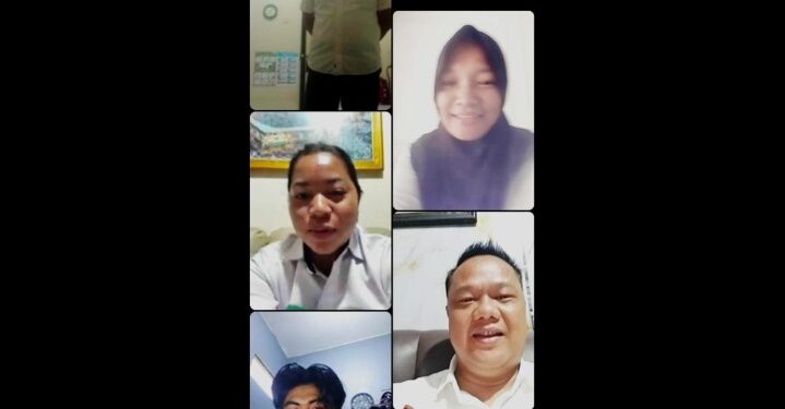 Tangkap layar zoom Satresnarkoba Polres Kapuas.