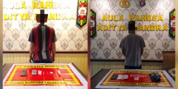 Dua tersangka H (37) dan TH (33).