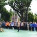 Sekda Barito Utara, Muhlis memimpin Upacara Hut ke-69 Kalteng dan Harkitnas, Sabtu (23/5/2026).