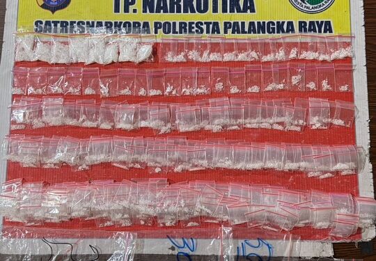 Barang bukti yang diamankan dari tangan AA (35).