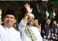 Anggota DPRD Barito Utara, Hasrat, menghadiri pelepasan jemaah haji, Sabtu (2/5/2026).