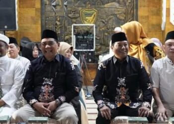 Waket DPRD Barito Utara, Beni Siswanto, menghadiri pelepasan jemaah haji, Jumat (2/5/2026).