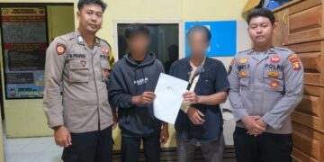 Jajaran Polsek Rajumpit memediasi kedua belah pihak yang terlibat kecelakaan lalu lintas, Senin (4/5/2026). (Ist)