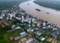 Kecamatan Dusun Hilir, Wilayah Mengkatip, tampak dari atas. (Ist)