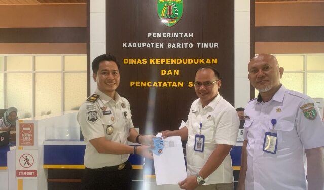 Kasubsi Pelayanan Tahanan Rutan Tamiang Layang, Junaidi, usai pemadanan dan validasi data warga binaan di Kantor Disdukcapil Bartim, Rabu (6/5/2026).