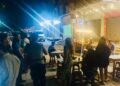 Suasana angkringan di Wilayah Mendawai yang sempat heboh karena adanya pria diduga ODGJ.