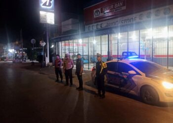 Patroli Hsrkmatibmas yang dilaksanakan jajaran Polresta Palangka Raya untuk mencegah aksi balap liar.