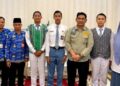 Bupati Barito Utara, H. Shalahuddin, bersama pelajar yang mewakili daerah menjadi Paskibraka tingkat Provinsi Kalteng hingga Nasional.