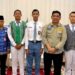 Bupati Barito Utara, H. Shalahuddin, bersama pelajar yang mewakili daerah menjadi Paskibraka tingkat Provinsi Kalteng hingga Nasional.