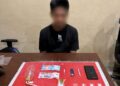 C (43) dan barang bukti yang diamankan jajaran Satresnarkoba Polresta Palangka Raya.