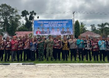 Unsur Forkopimda beserta peserta Upacara Harkirnas dan Hut ke-69 Kalteng, Sabtu (23/5/2026). (Ist)