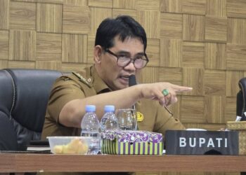 Bupati Barito Utara H. Shalahuddin, dalam Rakor, Senin (25/5/2026).