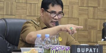 Bupati Barito Utara H. Shalahuddin, dalam Rakor, Senin (25/5/2026).