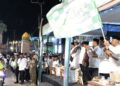 Bupati Barito Utara, H. Shalahuddin, melepas peserta malam takbiran Hari Raya Iduladha 1447 Hijriah/2026 Masehi, Selasa (26/5/2026).