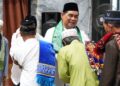 Bupati Barito Utara, H. Shalahuddin, usai Salat Iduladha 1447 H di Masjid Jami, Rabu (27/5/2026).