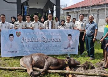 Pelaksanaan kurban di Rutan Kelas IIB Tamiang Layang, Rabu (27/5/2026).