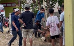 Pemotongan hewan kurban Anggota DPRD Bartim, Winda Sari.
