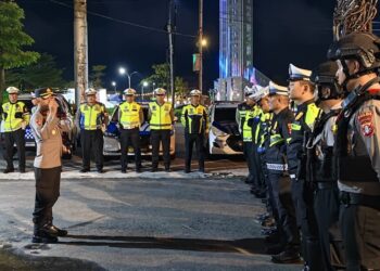 Apel gabungan sebelum pelaksanaan patroli gabungan, Jumat (29/5/2026). (Ist)