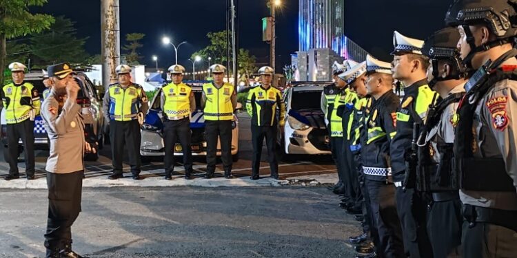 Apel gabungan sebelum pelaksanaan patroli gabungan, Jumat (29/5/2026). (Ist)