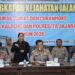 Kapolda Kaltebg Irjen Pol Iwan Kurniawan, memimpin pres release pengungkapan kejahatan jalanan, Sabtu (30/5/2026). (Ist)