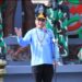 Gubernur Kalteng, Agustiar Sabran, ketika menyampaikan pesan saat menghadiri Peringatan Hari Buruh Internasional (May Day) Tahun 2026 yang digelar Forum Silaturahmi Serikat Pekerja Serikat Buruh Kalimantan Tengah di Bundaran Besar Palangka Raya, Jumat (1/5/2026). (Ist)