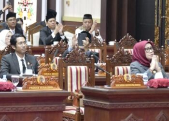 Pelaksanaan rapat paripurna II masa persidangan III tahun 2026 DPRD Kalteng. (Ist)