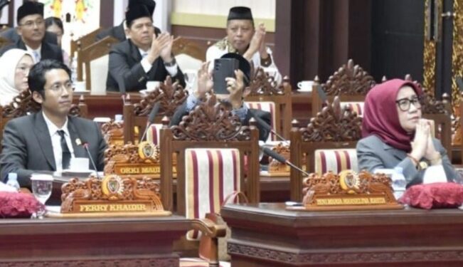Pelaksanaan rapat paripurna II masa persidangan III tahun 2026 DPRD Kalteng. (Ist)
