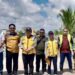 Jajaran Komisi IV DPRD Kalimantan Tengah yamg melakukan peninjauan infrastruktur jalan di Desa Pararapak Kabupaten Barito Selatan.