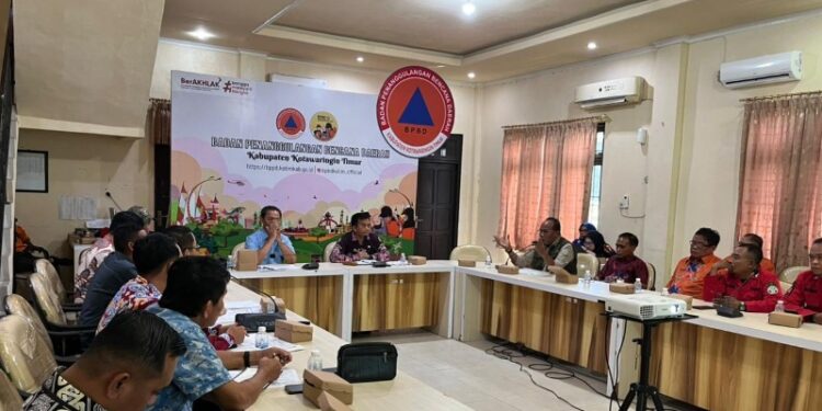 Komisi III DPRD Kalteng mengunjugi Kantor BPBD Kotim memastikan kesiapan untuk menghadapi musim Karhutla. (Ist)