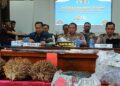 Kapolres Bartim AKBP Eddy Santoso, beserta jajaran dalam press release pengungkapan, Selasa (9/6/2026).