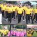 Kapolres Bartim AKBP Eddy Santoso, dan jajaran mengikuti Jalan Sehat dan Senam bersama, Sabtu (13/6/2026).