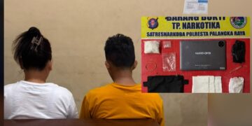 TAF (36) dan A (29) beserta barang bukti. (Ist)